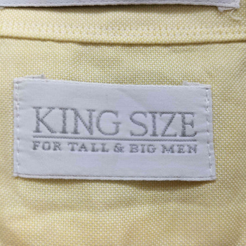 KING SIZE フロントポケット ボタンダウン S/S シャツ メンズ