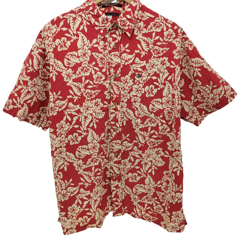 トミーヒルフィガー TOMMY HILFIGER 90S インドネシア製 S/S アロハシャツ メンズ import:M