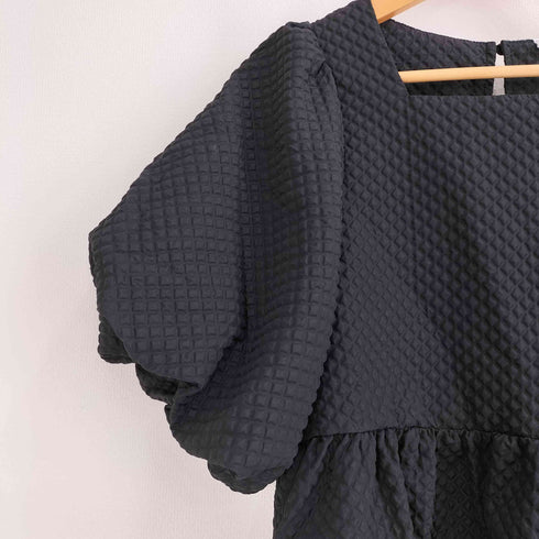 コカ coca 24aw ダイヤ エンボス ブラウス レディース L