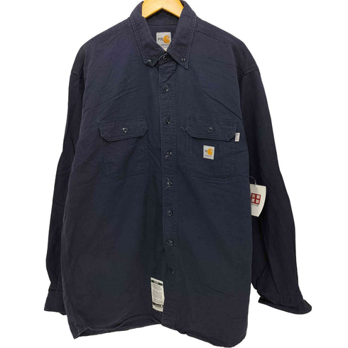 カーハート Carhartt 15SS ロゴパッチ フロントポケット ボタンダウン L/S シャツ メンズ import:XL