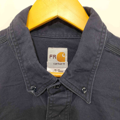 カーハート Carhartt 15SS ロゴパッチ フロントポケット ボタンダウン L/S シャツ メンズ import:XL