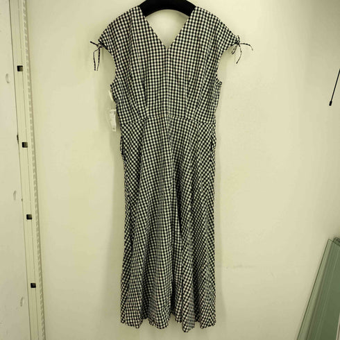 ユニクロイネスドラフレサンジュ UNIQLO INES DE LA FRESSANGE コットンフレアVネックワンピース レディース XXL