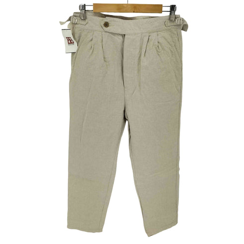 オーディナリーフィッツ Ordinary fits リネンコットン テーパードパンツ メンズ JPN:3