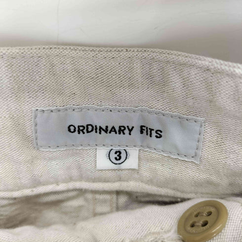 オーディナリーフィッツ Ordinary fits リネンコットン テーパードパンツ メンズ JPN:3