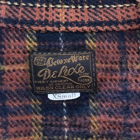 デラックス DELUXE ヘビーネル チェックシャツ メンズ JPN:XS