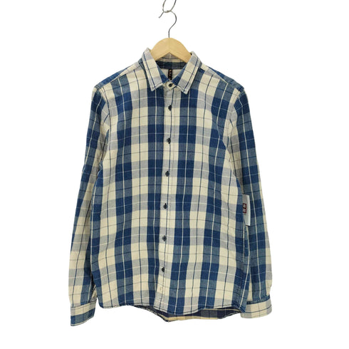 ヌーディージーンズ Nudie Jeans チェックネルシャツ 猫目ボタン メンズ import:S