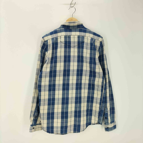 ヌーディージーンズ Nudie Jeans チェックネルシャツ 猫目ボタン メンズ import:S