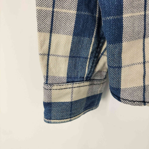 ヌーディージーンズ Nudie Jeans チェックネルシャツ 猫目ボタン メンズ import:S