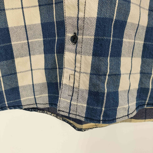 ヌーディージーンズ Nudie Jeans チェックネルシャツ 猫目ボタン メンズ import:S