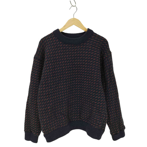 エルエルビーン L.L.Bean ノルウェー製 バーズアイニット メンズ import:M