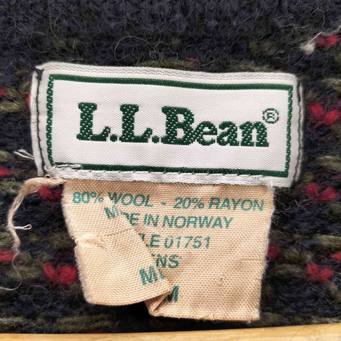 エルエルビーン L.L.Bean ノルウェー製 バーズアイニット メンズ import:M