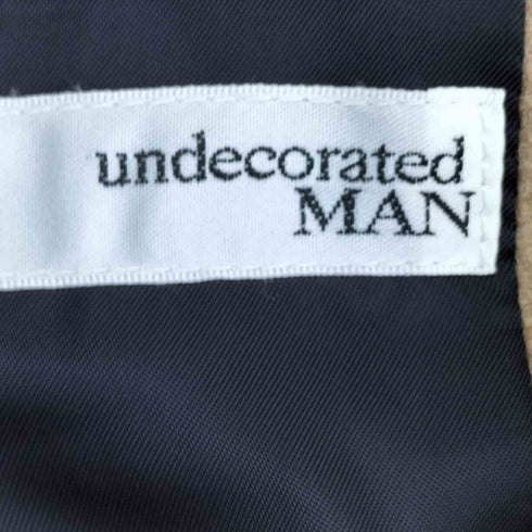 アンデコレイテッドマン undecorated MAN バイカラーウールチェスターコート メンズ JPN:1