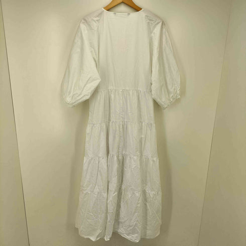 ザラ ZARA Vネック フレア ロングワンピース レディース import:XS