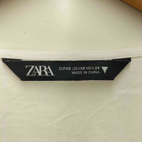 ザラ ZARA Vネック フレア ロングワンピース レディース import:XS