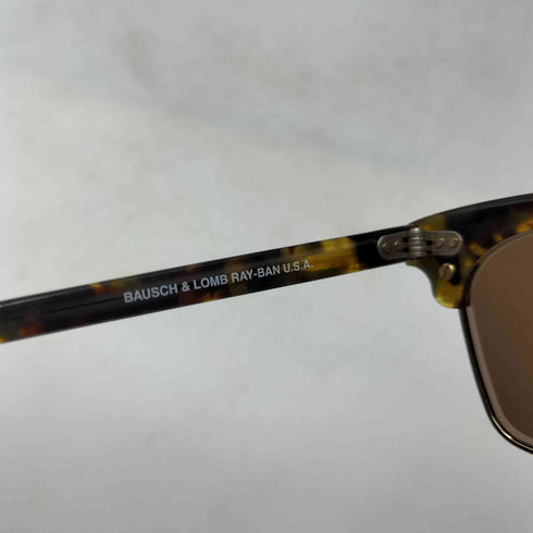 レイバン Ray-Ban B&L USA Square Clubmaster Sunglasses スクエア クラブマスター サングラス イエロー トータス メンズ
