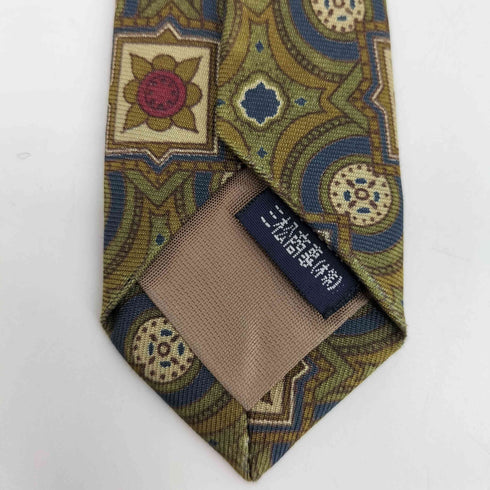 アクアスキュータム AQUASCUTUM 総柄シルクネクタイ メンズ