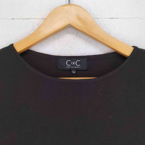 クードシャンス COUP DE CHANCE 花柄生地コンビのニットワンピース レディース 36/S