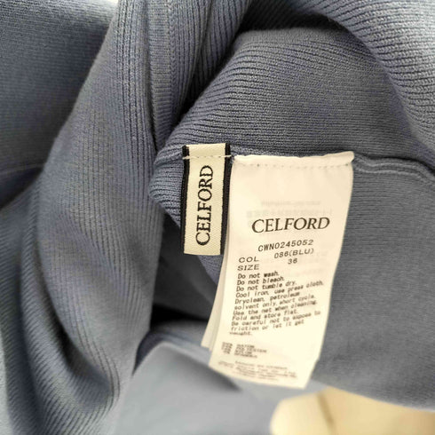 セルフォード CELFORD 24AW トレンチふうニットタイトワンピース レディース 36