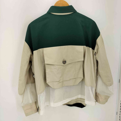 ナゴンスタンス nagonstans シアードッキング パッチワーク L/S ワークジャケット レディース