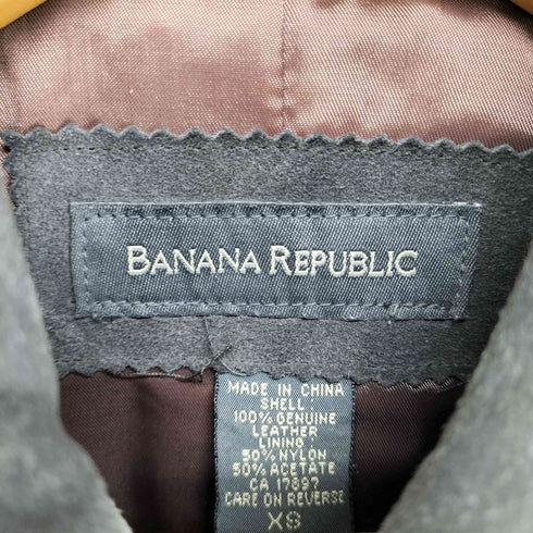 バナナリパブリック BANANA REPUBLIC 90~00S スウェードレザージャケット レディース XS