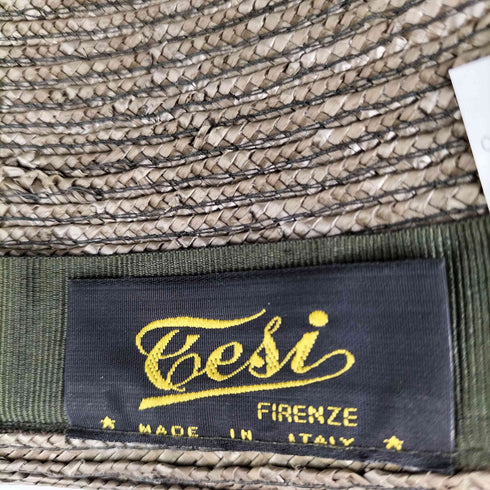 テシ tesi イタリア製 羽付き中折れハット メンズ 60 usa7 1/2