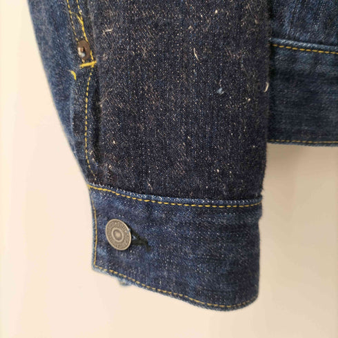 シュガーケーン SUGAR CANE 砂糖黍製 琉球藍混 × HAWAII藍混 14oz. DENIM BLOUSE 2ND メンズ US:40