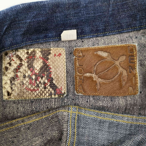 シュガーケーン SUGAR CANE 砂糖黍製 琉球藍混 × HAWAII藍混 14oz. DENIM BLOUSE 2ND メンズ US:40