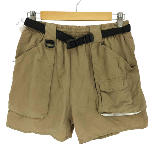 エディーバウアー Eddie Bauer 90-00S 白タグ 裏地j メッシュ Dカン マチポケット ナイロン ショート パンツ クライミング パンツ メンズ M