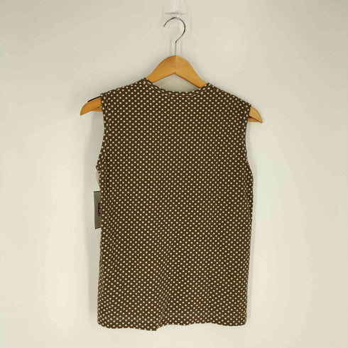トリココムデギャルソン tricot COMME des GARCONS ドット柄 クルーネック ノースリーブ Tシャツ レディース JPN:M