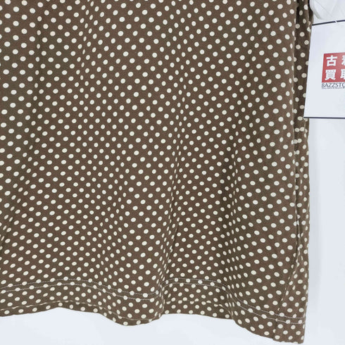 トリココムデギャルソン tricot COMME des GARCONS ドット柄 クルーネック ノースリーブ Tシャツ レディース JPN:M