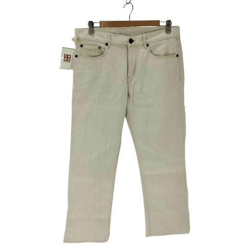 バーバリーロンドン BURBERRY LONDON ホワイトデニムパンツ メンズ US:34-35
