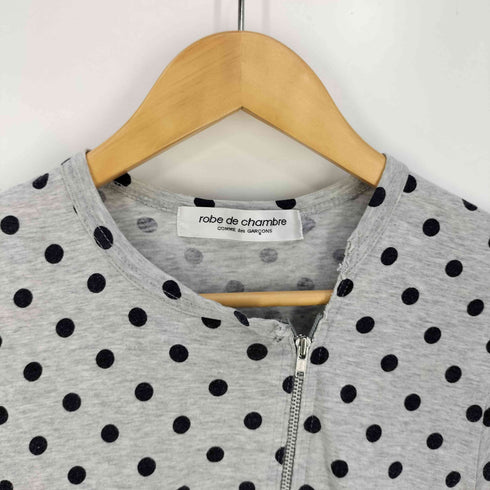 ローブドシャンブルコムデギャルソン robe de chambre COMME des GARCONS ドット柄 フロントジップ Tシャツ レディース