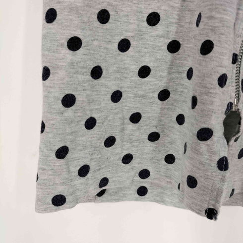 ローブドシャンブルコムデギャルソン robe de chambre COMME des GARCONS ドット柄 フロントジップ Tシャツ レディース