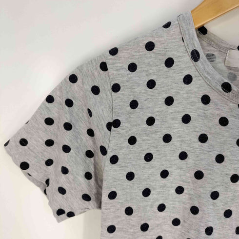 ローブドシャンブルコムデギャルソン robe de chambre COMME des GARCONS ドット柄 フロントジップ Tシャツ レディース