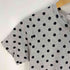 ローブドシャンブルコムデギャルソン robe de chambre COMME des GARCONS ドット柄 フロントジップ Tシャツ レディース