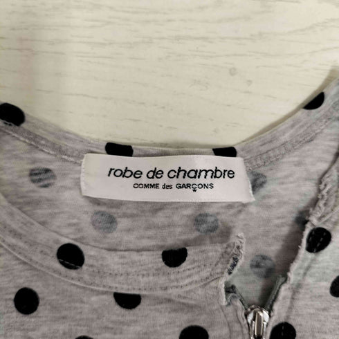 ローブドシャンブルコムデギャルソン robe de chambre COMME des GARCONS ドット柄 フロントジップ Tシャツ レディース