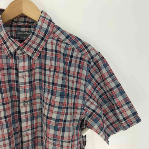 エディーバウアー Eddie Bauer SS TIDELANDS TEXTURE PATTERN BD SHIRT テクスチャー パターン S/S チェック シャツ メンズ import:S