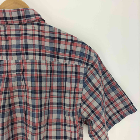エディーバウアー Eddie Bauer SS TIDELANDS TEXTURE PATTERN BD SHIRT テクスチャー パターン S/S チェック シャツ メンズ import:S