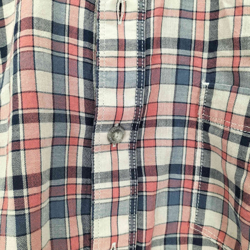 エディーバウアー Eddie Bauer SS TIDELANDS TEXTURE PATTERN BD SHIRT テクスチャー パターン S/S チェック シャツ メンズ import:S