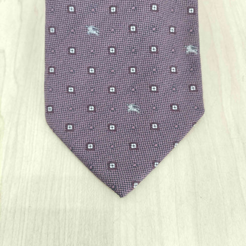 バーバリーロンドン BURBERRY LONDON 騎士刺繍ネクタイ MADE IN ITALY メンズ