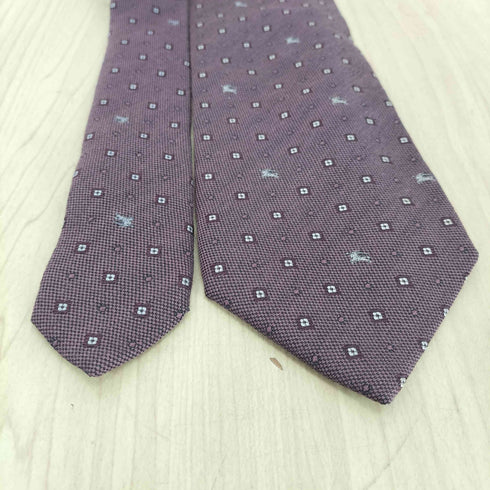 バーバリーロンドン BURBERRY LONDON 騎士刺繍ネクタイ MADE IN ITALY メンズ