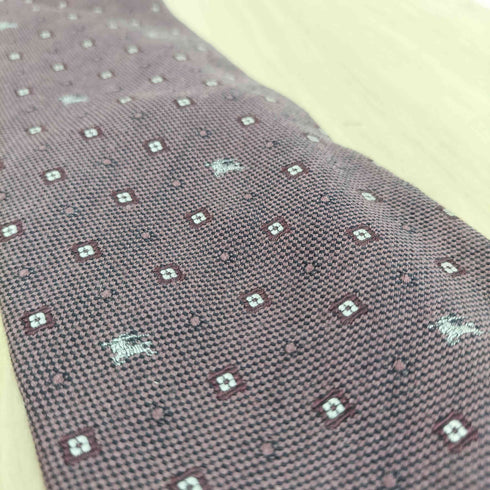 バーバリーロンドン BURBERRY LONDON 騎士刺繍ネクタイ MADE IN ITALY メンズ