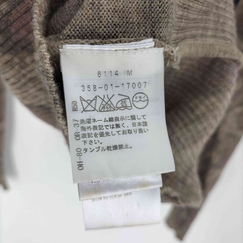ヴィヴィアンウエストウッド アングロマニア Vivienne Westwood ANGLOMANIA イタリア製 レオパード 総柄 脇下 異素材 切替 ウール ニット カーディガン レディース import:M