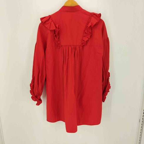 エンフォルド ENFOLD 21SS フリルデザイン 変形 L/S ブラウス レディース