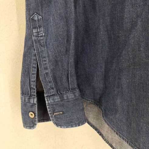 ジョンローレンスサリバン JOHN LAWRENCE SULLIVAN RIGID DENIM BUTTON DOWN SHIRT メンズ FR:38