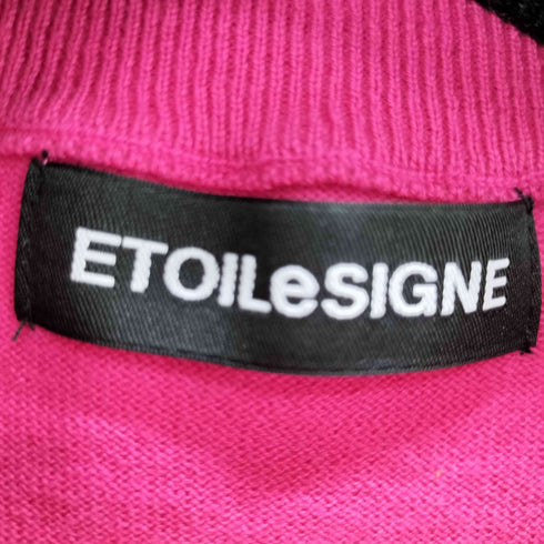 ETOILeSIGNE スターデザインクルーネックリブカーディガン レディース FREE