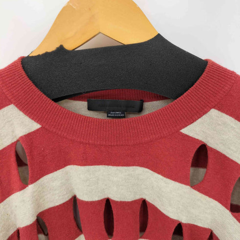 アレキサンダーワン Alexander Wang カッティングデザイン ボーダーニットベスト レディース import:S