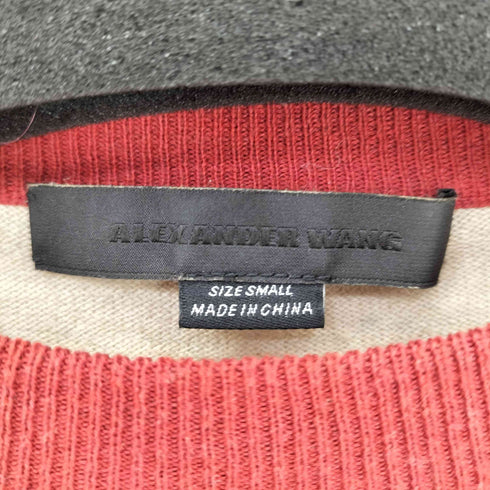 アレキサンダーワン Alexander Wang カッティングデザイン ボーダーニットベスト レディース import:S