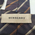 バーバリー BURBERRY イタリア製 ロゴ 刺繍 トラッド シルク ネクタイ メンズ