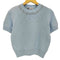 ザラ ZARA ビーズラインストーンニット コットン100 レディース import:M